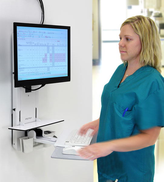 Ergotron StyleView Vertical Lift, Patient Room - Monitor-/Tastatur-Montagekit (vertikal) Ergotron StyleView Vertical Lift, Patient Room - Monitor-/Tastatur-Montagekit (vertikal)