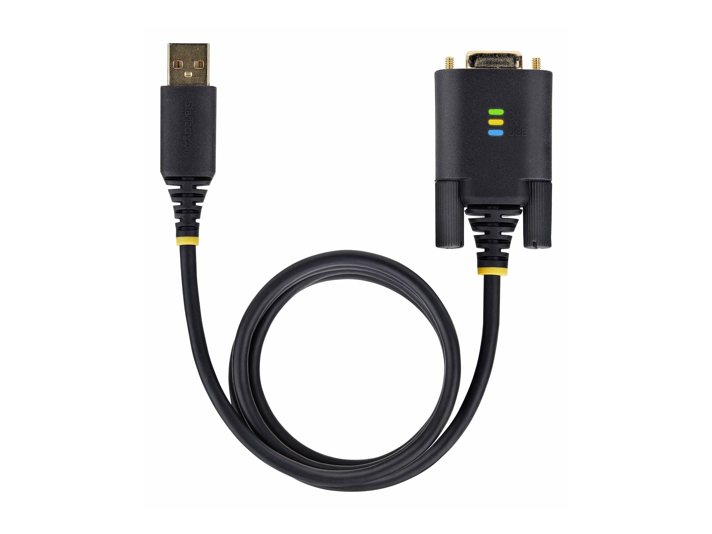 StarTech.com 6.6ft/2m USB to Null Modem Serial Adapter Cable, FTDI, RS232 - Kabel USB / seriell - USB (M)