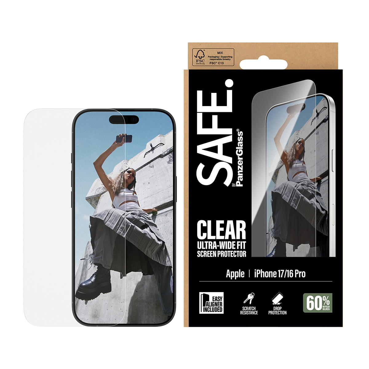 PanzerGlass SAFE. by PanzerGlass - Bildschirmschutz für Handy