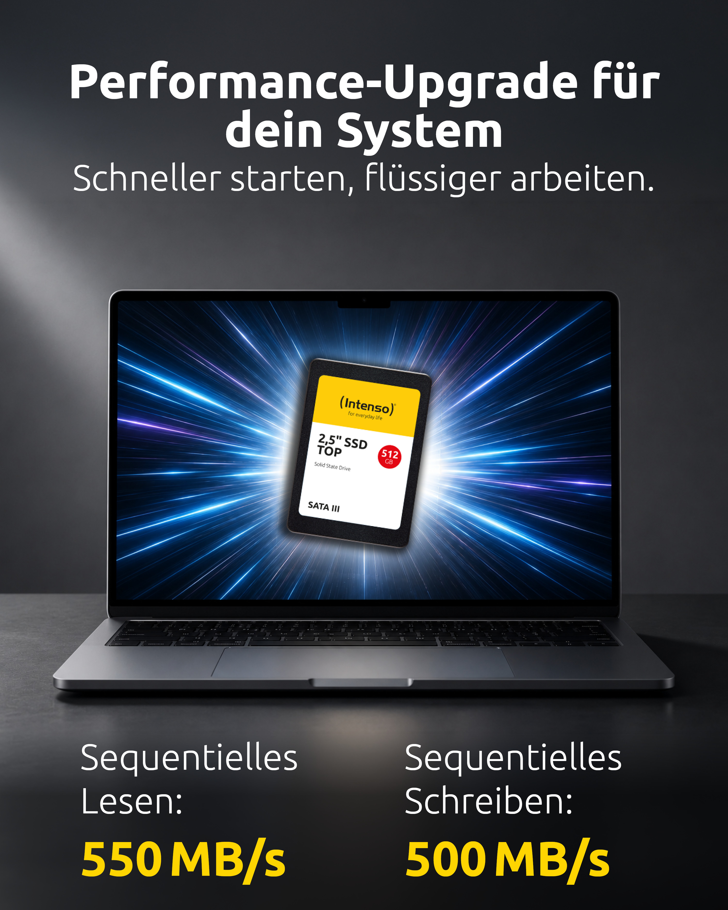 Intenso Top Performance - SSD - 512 GB - intern - 2.5" (6.4 cm)