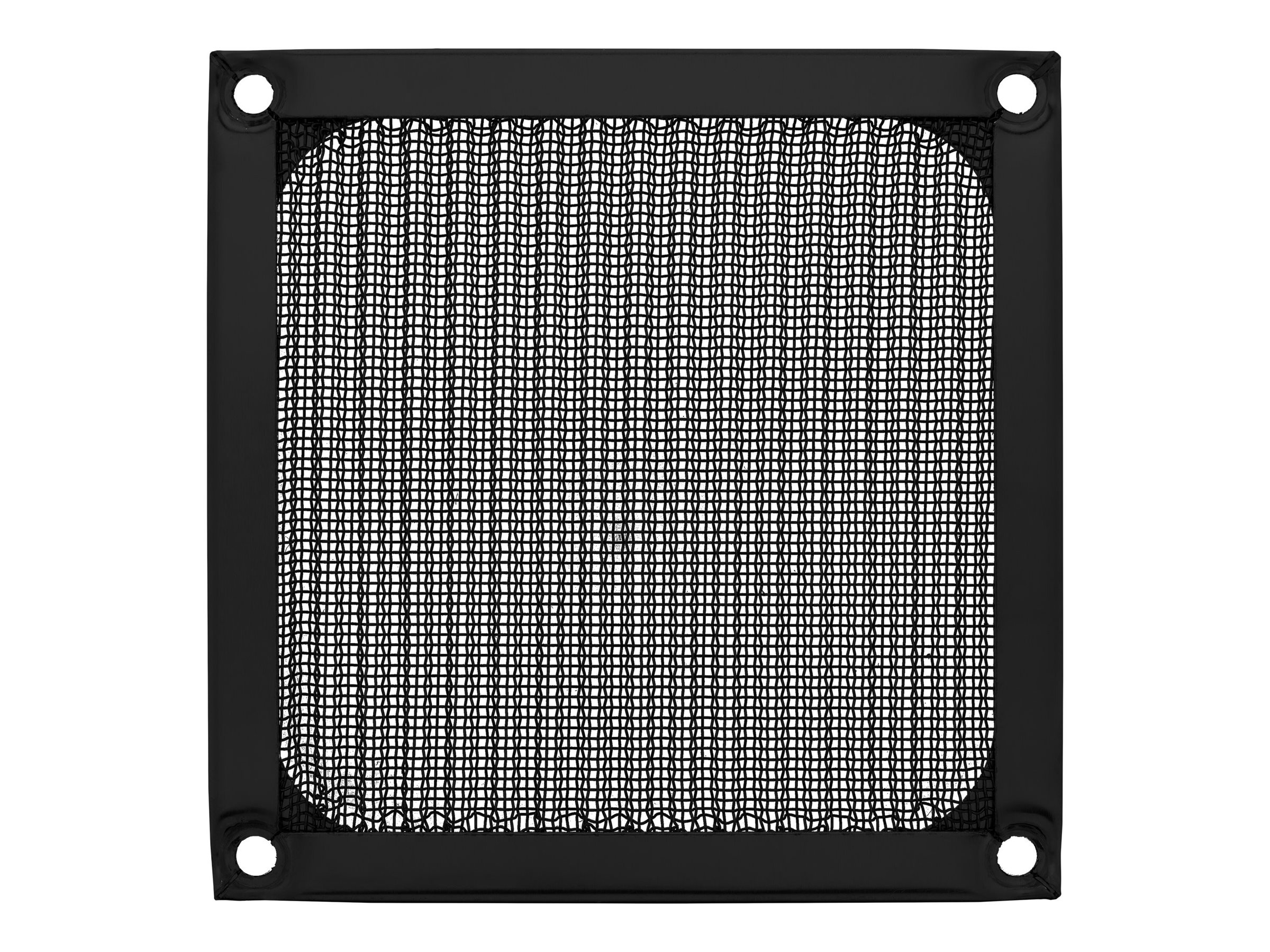 InLine Lüftergitter - Aluminium Filter - 92x92mm - schwarz