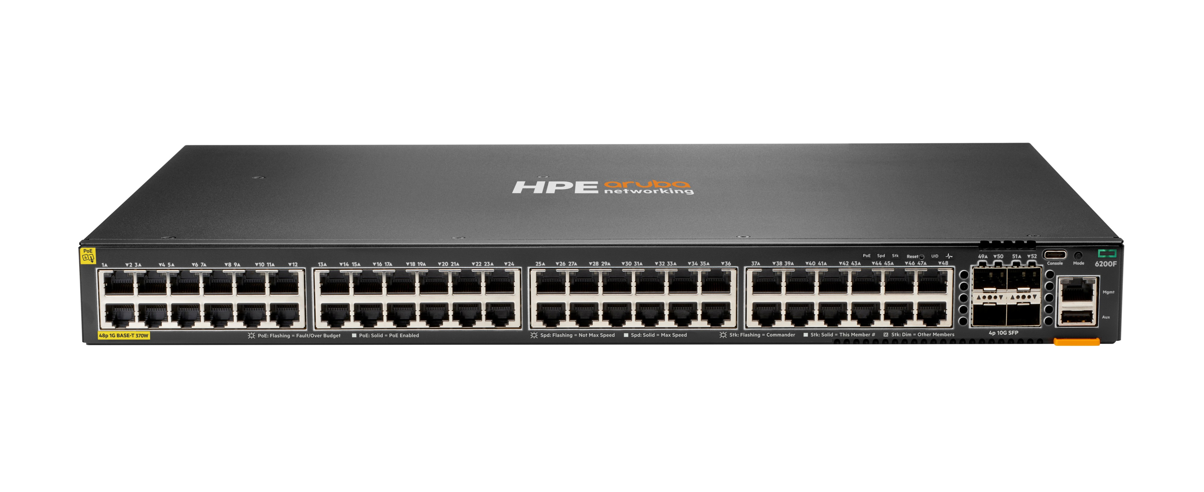 HPE Aruba Networking CX 6200F 48G 4SFP+ Switch - managed 