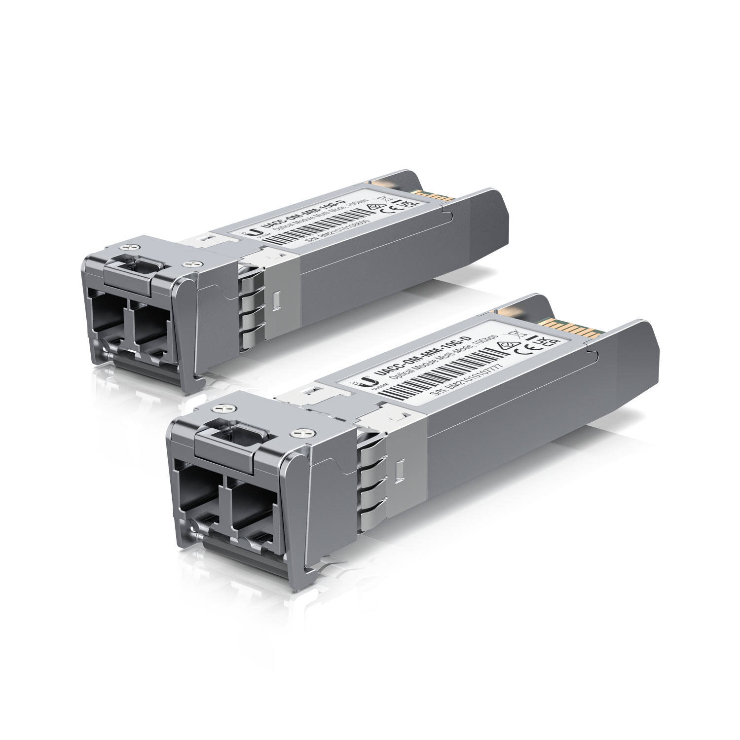 Ubiquiti UACC-OM-MM-10G-D - SFP+-Transceiver-Modul - 10GbE - LC Multi-Mode - bis zu 300 m - 850 nm (Packung mit 20)