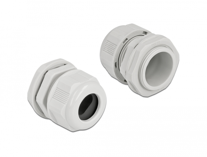 Delock Kabelverschraubung - Grau (Packung mit