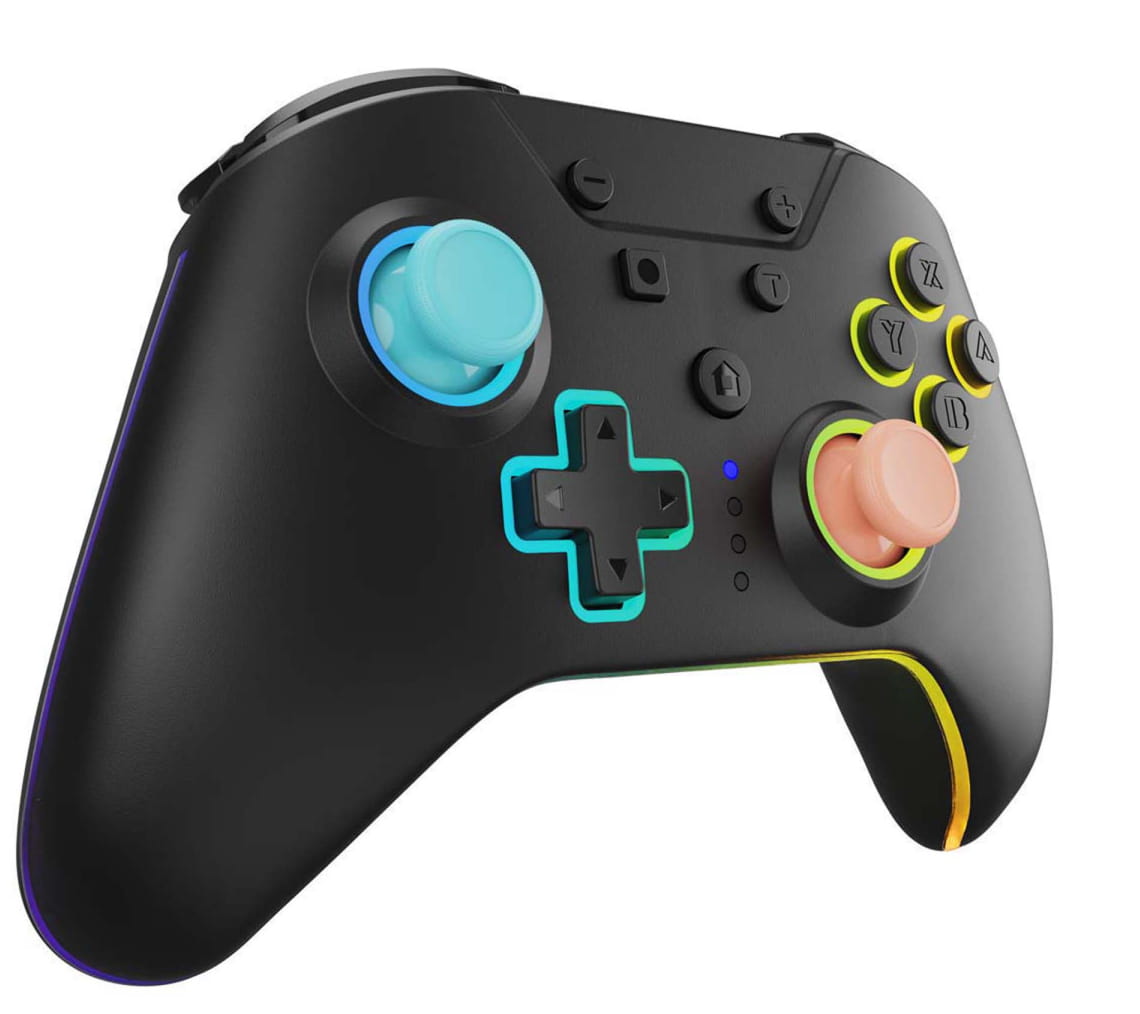 Hyperkin M07619-BUOR, Gamepad, Nintendo Switch, Nintendo Switch OLED, Schaltfläche Zurück, Home button, Turbo-Taste, Analog / Digital, Mehrfarbig, Kabellos