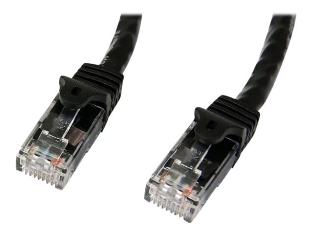 StarTech.com 7m CAT6 Ethernet Cable, 10 Gigabit Snagless RJ45 650MHz 100W PoE Patch Cord, CAT 6 10GbE UTP Network Cable w/Strain Relief, Black, Wiring is UL Certified/TIA - Category 6 - 24AWG (N6PATC7MBK)