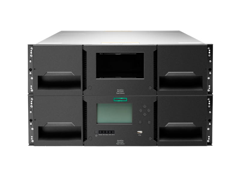 HPE StoreEver MSL3040 Scalable Library Base Module - Bandbibliothek - 720 TB / 1.8 PB - Steckplätze: 40 - keine Bandlaufwerke - Rack - einbaufähig - 3U - 3 halbhohe (HH)