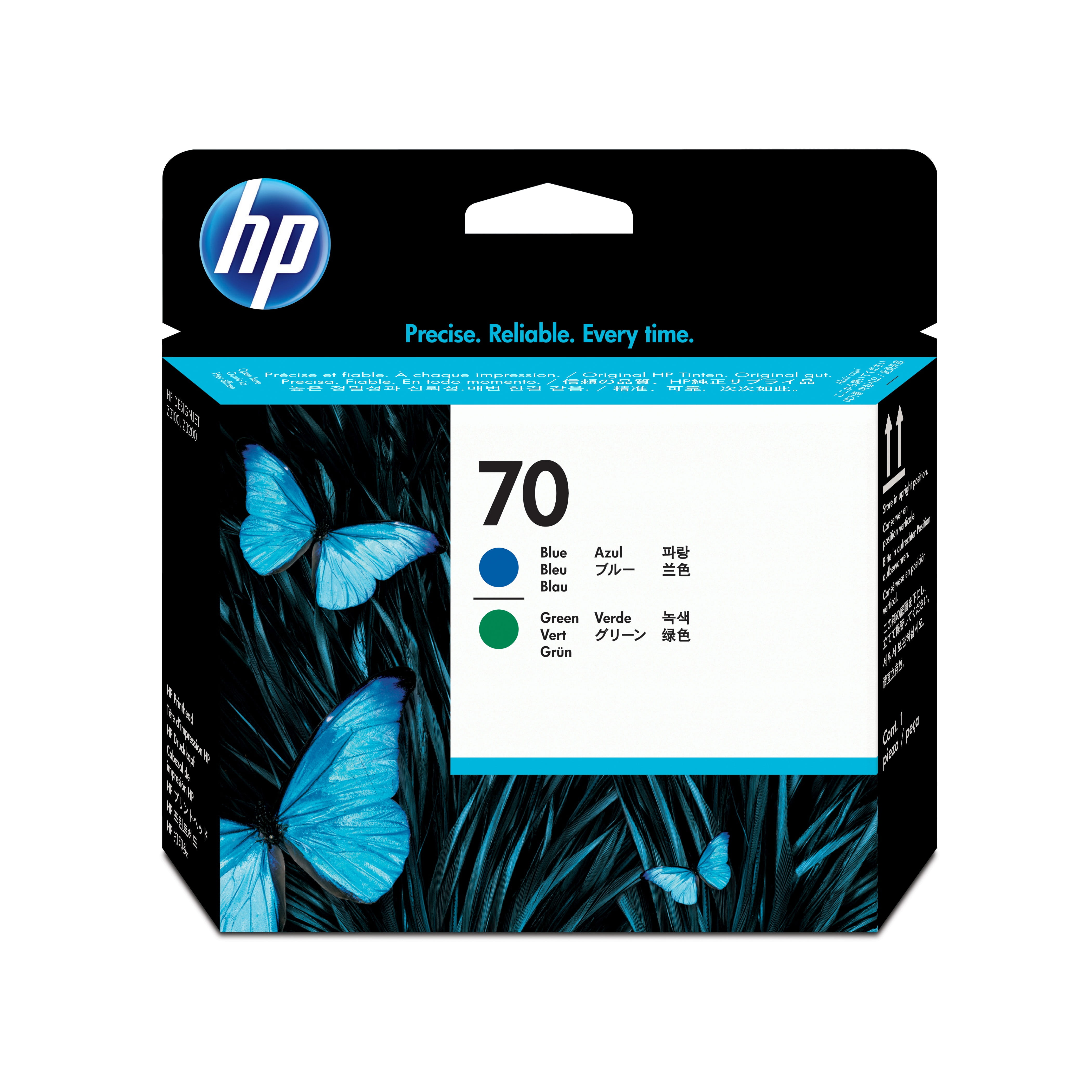 HP 70 - Blau, grün - Druckkopf - für DesignJet HD Pro MFP
