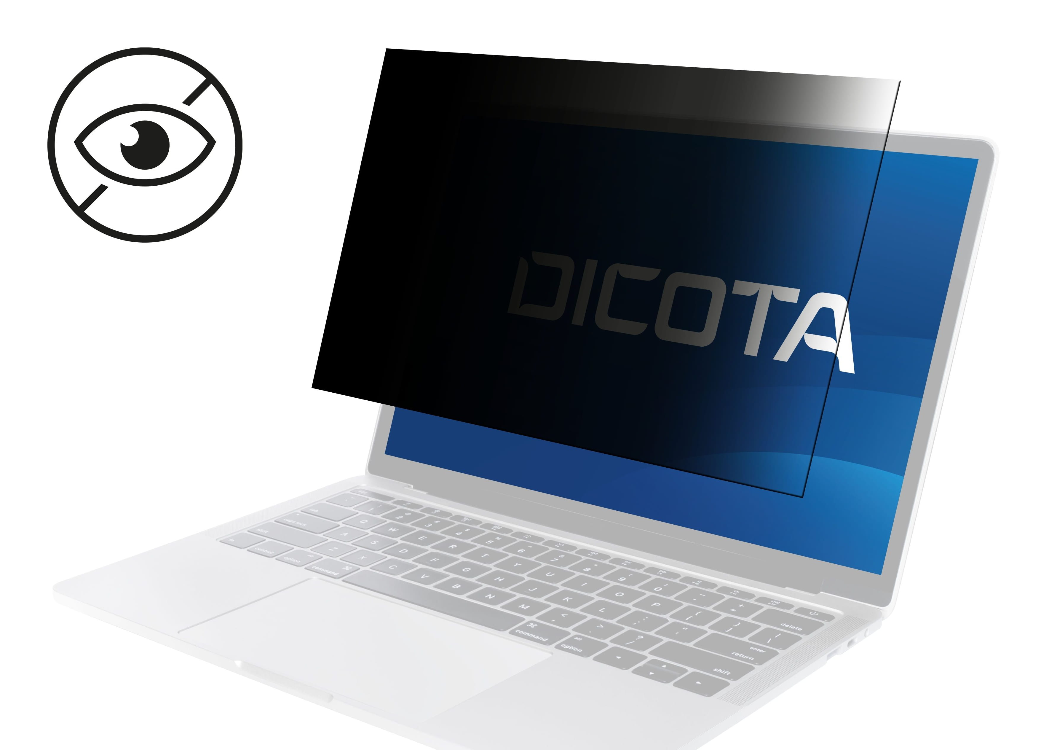 Dicota Blickschutzfilter für Bildschirme - Universal - 2-Wege - abnehmbar - Schiebemontage - 40.6 cm (16")