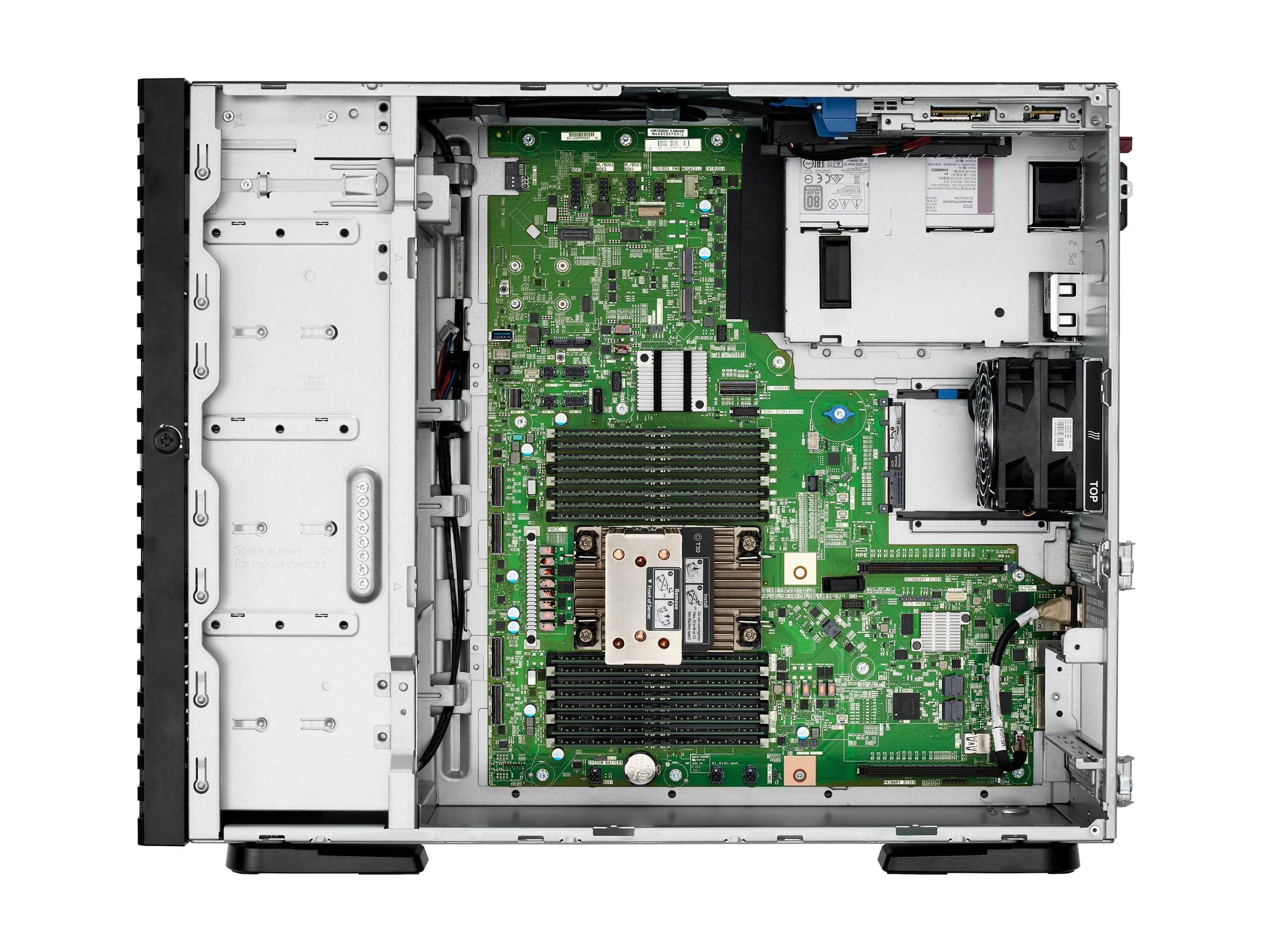 HPE ProLiant ML110 Gen11 - Server - Tower - 4.5U - 1-Weg - 1 x Xeon Silver 4510 / 2.4 GHz - RAM 64 GB - SATA/SAS/NVMe - Hot-Swap 6.4 cm (2.5")