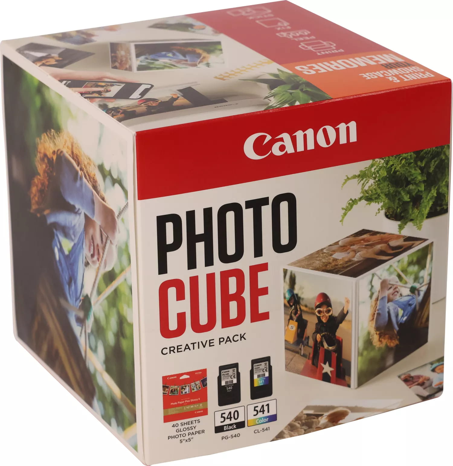 Canon Photo Cube Creative Pack - Glänzend - 2er-Pack - Schwarz, Farbe (Cyan, Magenta, Gelb)