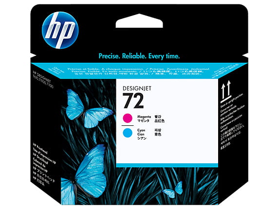 HP 72 - Cyan, Magenta - Druckkopf - für DesignJet