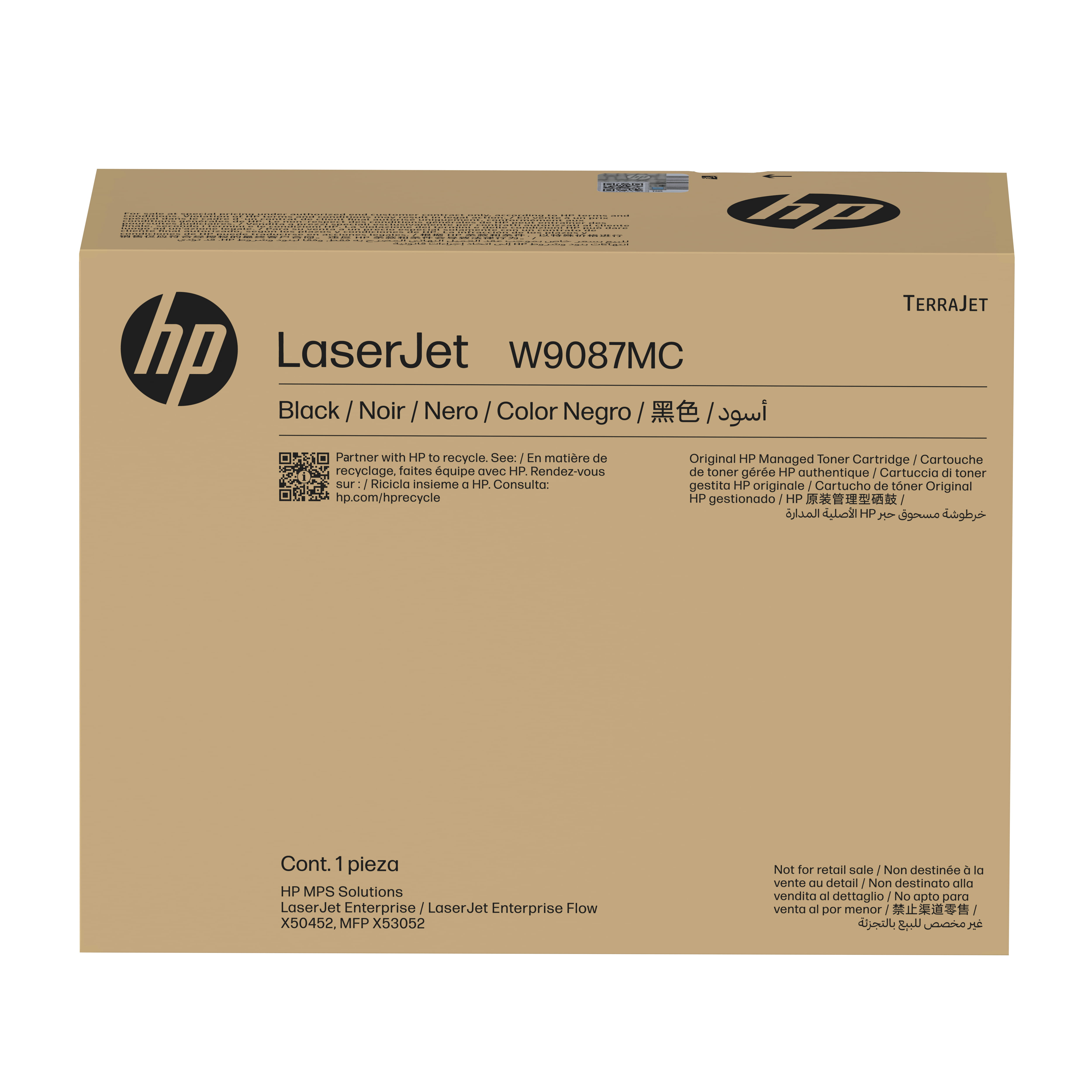 HP W9087MC Schwarz Managed LaserJet-Tonerkartusche, 30000 Seiten, Schwarz, 1 Stück(e)