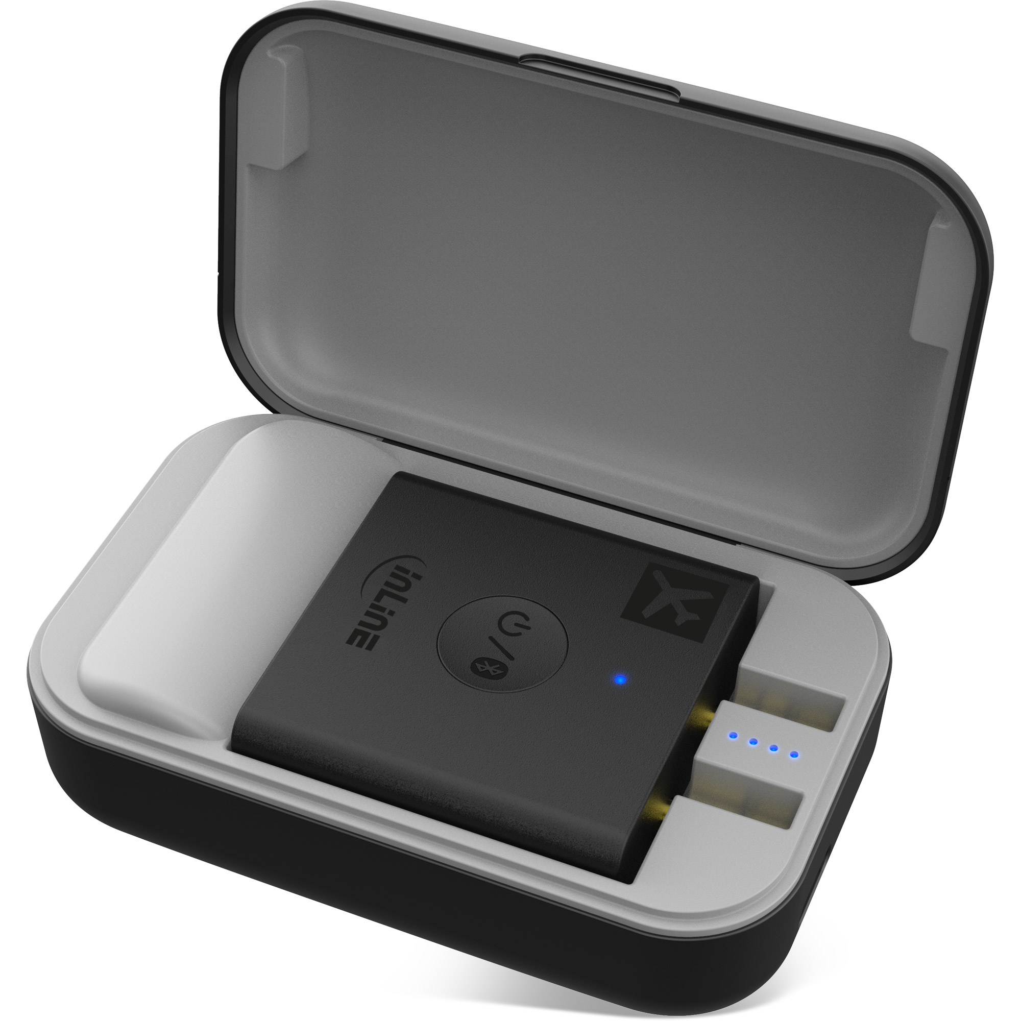 InLine Flugzeug Bluetooth Audio Transmitter Sender - BT 5.0 - aptX HD/LL