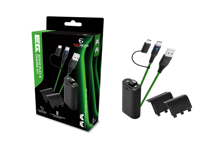 EgoGear SCH10-XX-GN, 3 m, USB A, USB C, Schwarz, Grün