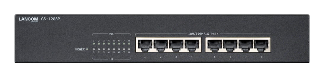 Lancom GS-1208P - Switch - unmanaged - 8 x 10/100/1000 (PoE+)