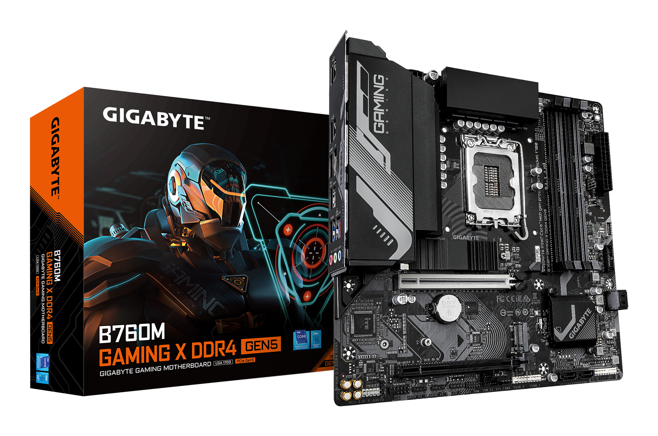 Gigabyte B760M Gaming X DDR4 GEN5 - Motherboard - micro ATX - LGA1700-Sockel - B760 Chipsatz - USB-C 3.2 Gen2, USB 3.2 Gen 1 - 2.5 Gigabit LAN - Onboard-Grafik (CPU erforderlich)
