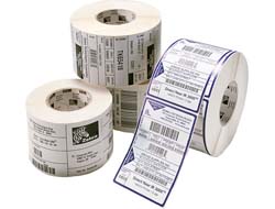 Zebra Z-Ultimate 3000T - Polyester - glänzend - permanenter Acrylklebstoff - Silber - 57 x 38 mm 29072 Etikett(en) (8 Rolle(n)
