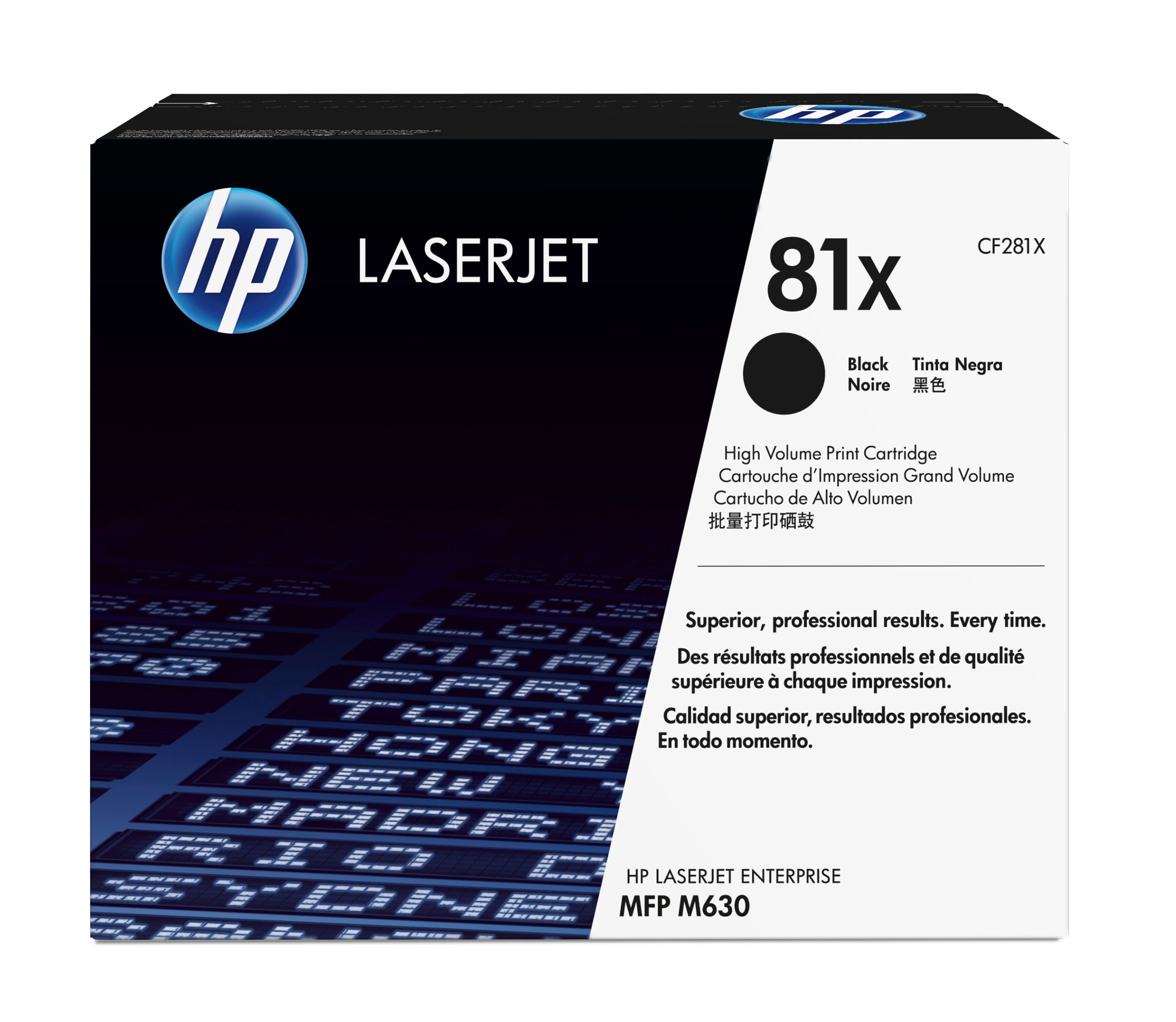 HP 81X - Hohe Ergiebigkeit - Schwarz - original - LaserJet - Tonerpatrone (CF281X)