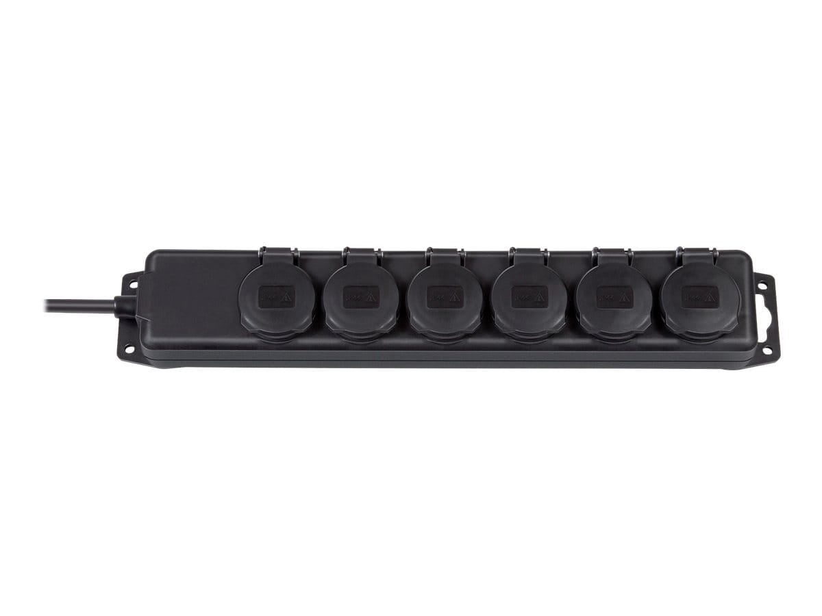Brennenstuhl Extension socket IP44 6-way black
