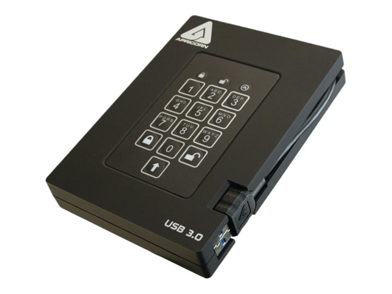 Apricorn Aegis Padlock Fortress A25-3PL256-S1000F - SSD - verschlüsselt - 1 TB - extern (tragbar)