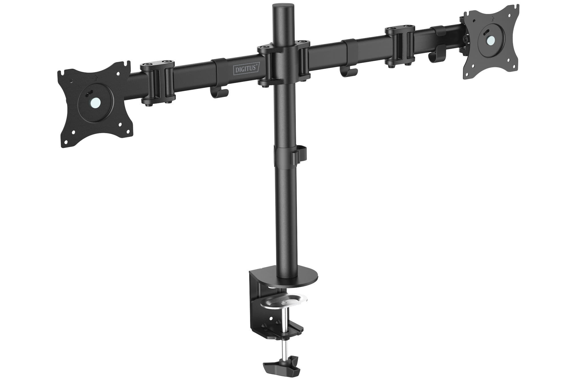 DIGITUS Dual Monitorhalter mit Klemmbefestigung