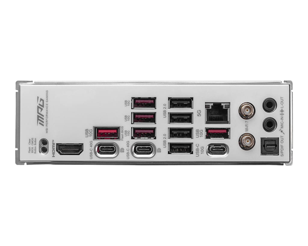 MSI MPG X870E EDGE TI WIFI - Motherboard - ATX - Socket AM5 - AMD X870E Chipsatz - USB4, USB-C 3.2 Gen 2x2, USB-C 3.2 Gen2, USB 3.2 Gen 2, USB 3.2 Gen 1 - 5 Gigabit Ethernet, Wi-Fi 7, Bluetooth - Onboard-Grafik (CPU erforderlich)