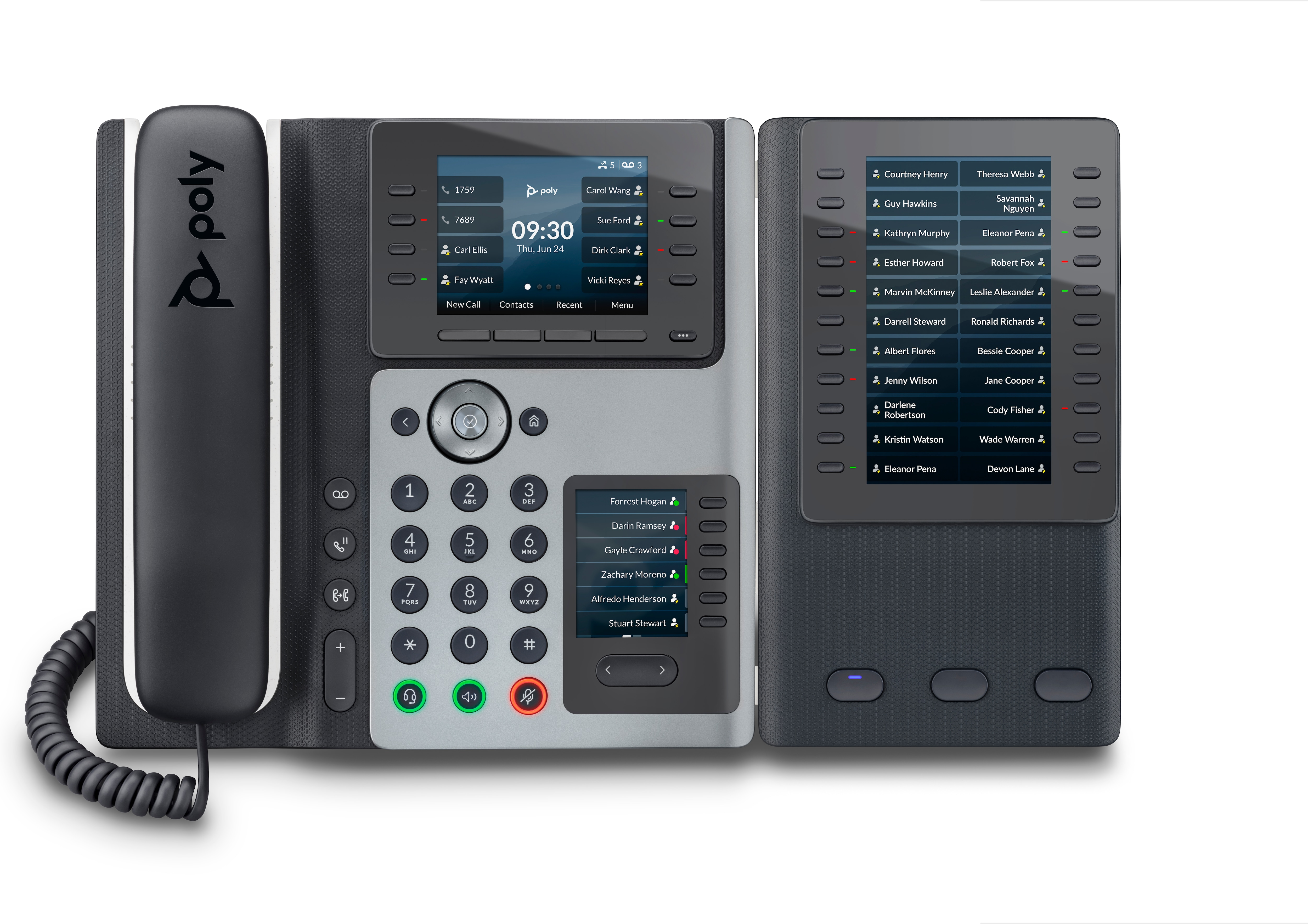 HP Poly Edge E400 - VoIP-Telefon mit Rufnummernanzeige/Anklopffunktion