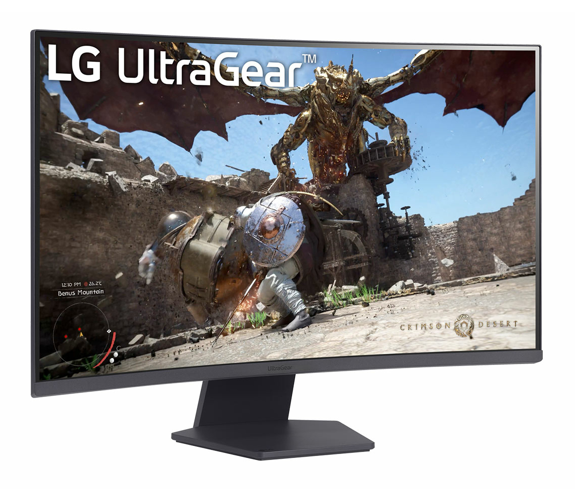 LG UltraGear 32GS60QX-B - LED-Monitor - Gaming - gebogen - 81.3 cm (32")