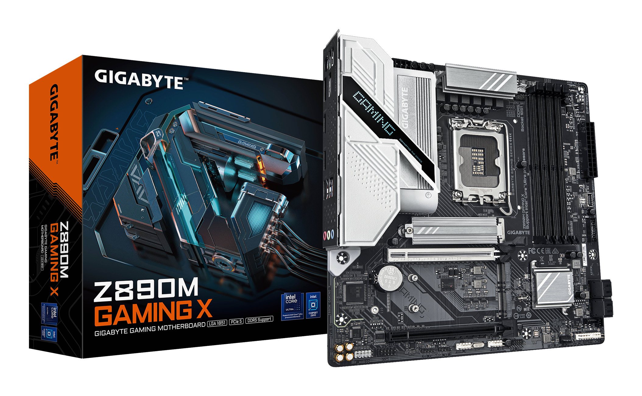 Gigabyte Z890M GAMING X - Motherboard - micro ATX - LGA1851 Sockel - Z890 Chipsatz - USB 3.2 Gen 1, USB-C 3.2 Gen 1 - 2.5 Gigabit LAN - Onboard-Grafik (CPU erforderlich)