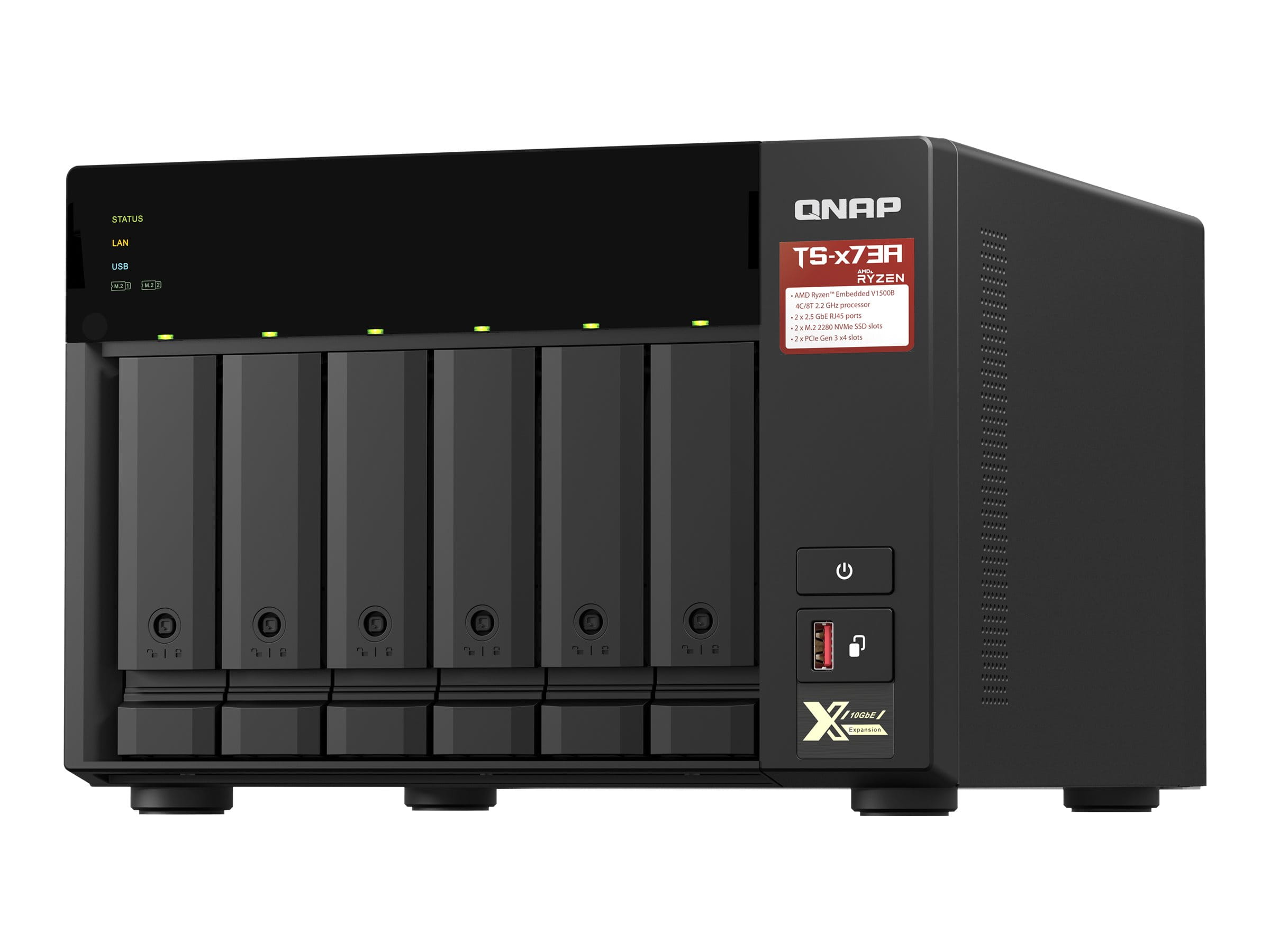QNAP TS-673A - NAS-Server - 6 Schächte - SATA