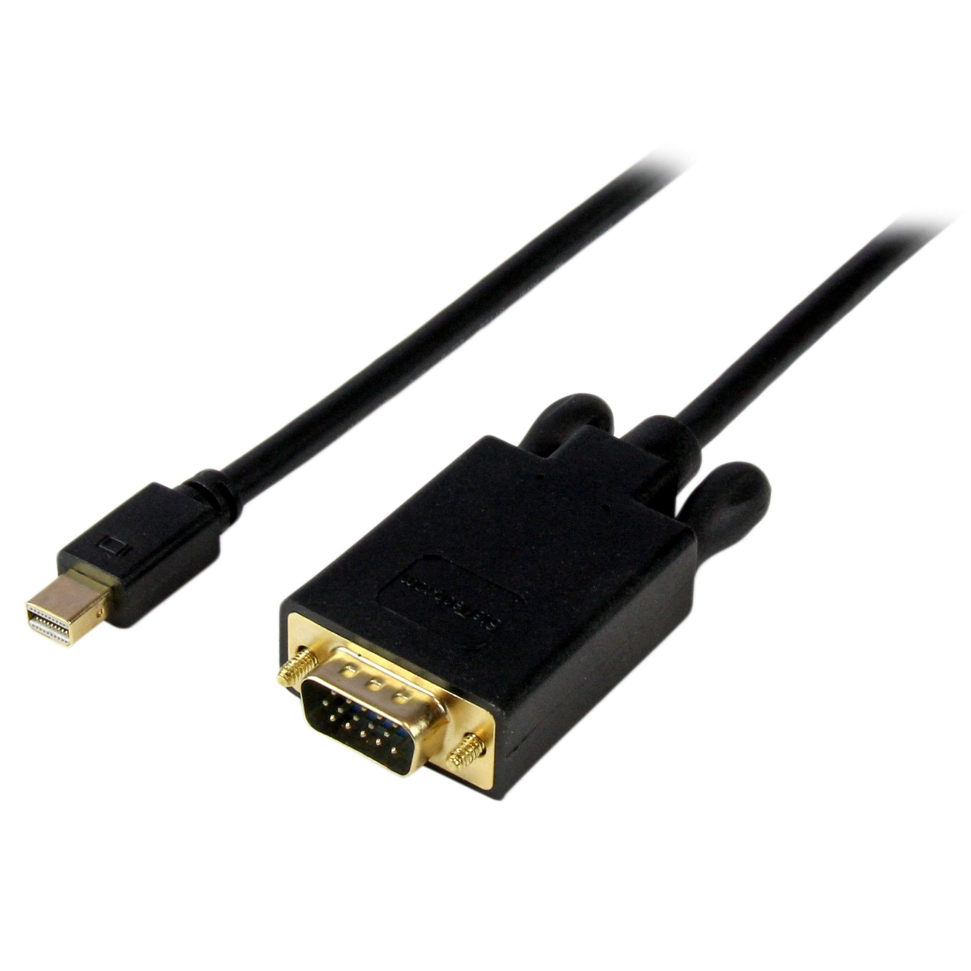 StarTech.com 1,8m Mini DisplayPort auf VGA Kabel - mDP auf VGA Adapter/ Konverter bis zu 1920x1200 - St/St - Schwarz - Adapterkabel - Mini DisplayPort (M)