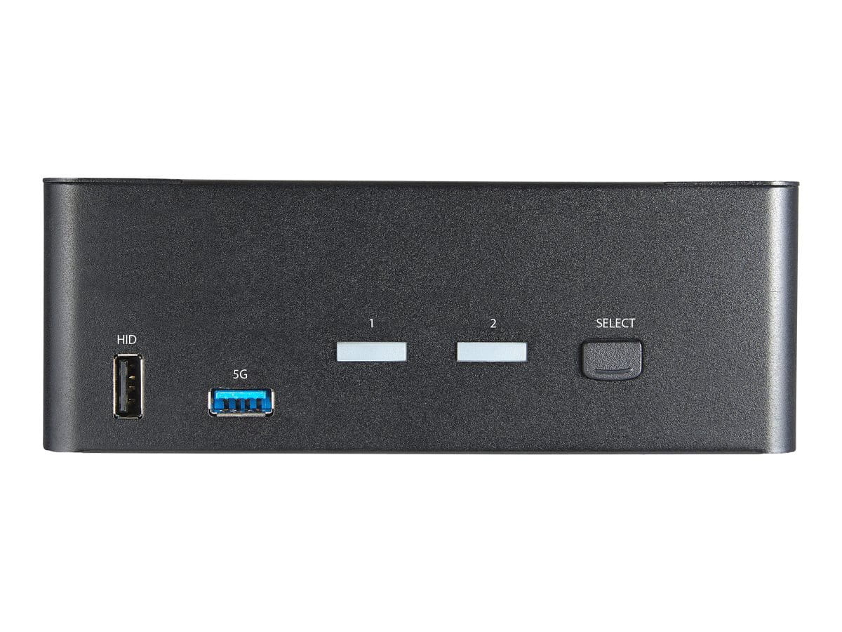 StarTech.com 2-Port Dual Monitor HDMI KVM-Switch - 4K 60Hz UHD HDR - Desktop 4K HDMI 2.0 KVM-Switch mit 2-Port USB 3.0 Hub (5 Gbit/s)