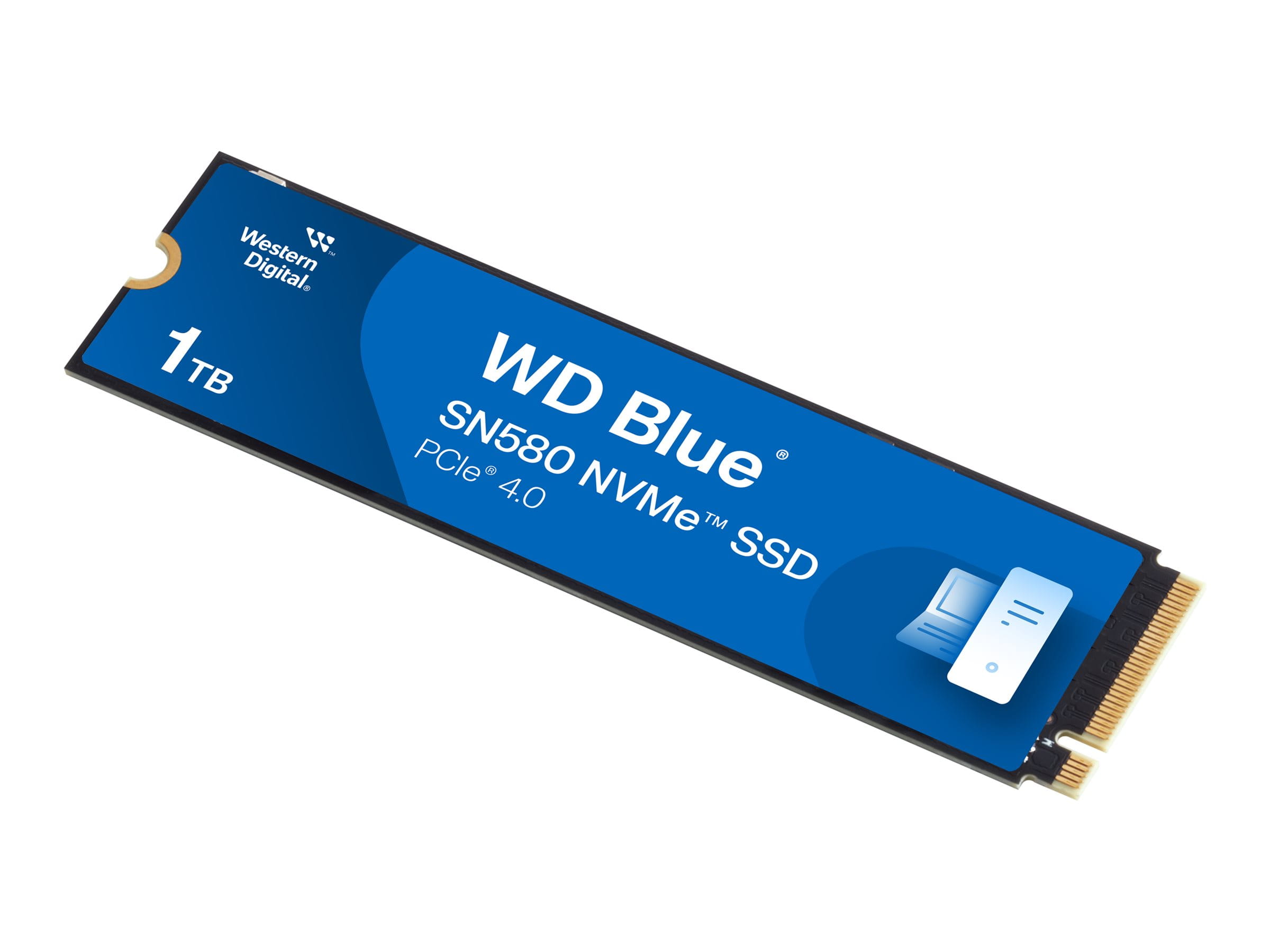 WD Blue SN580 WDS100T3B0E - SSD - 1 TB - intern - M.2 2280 - PCIe 4.0 x4 (NVMe)