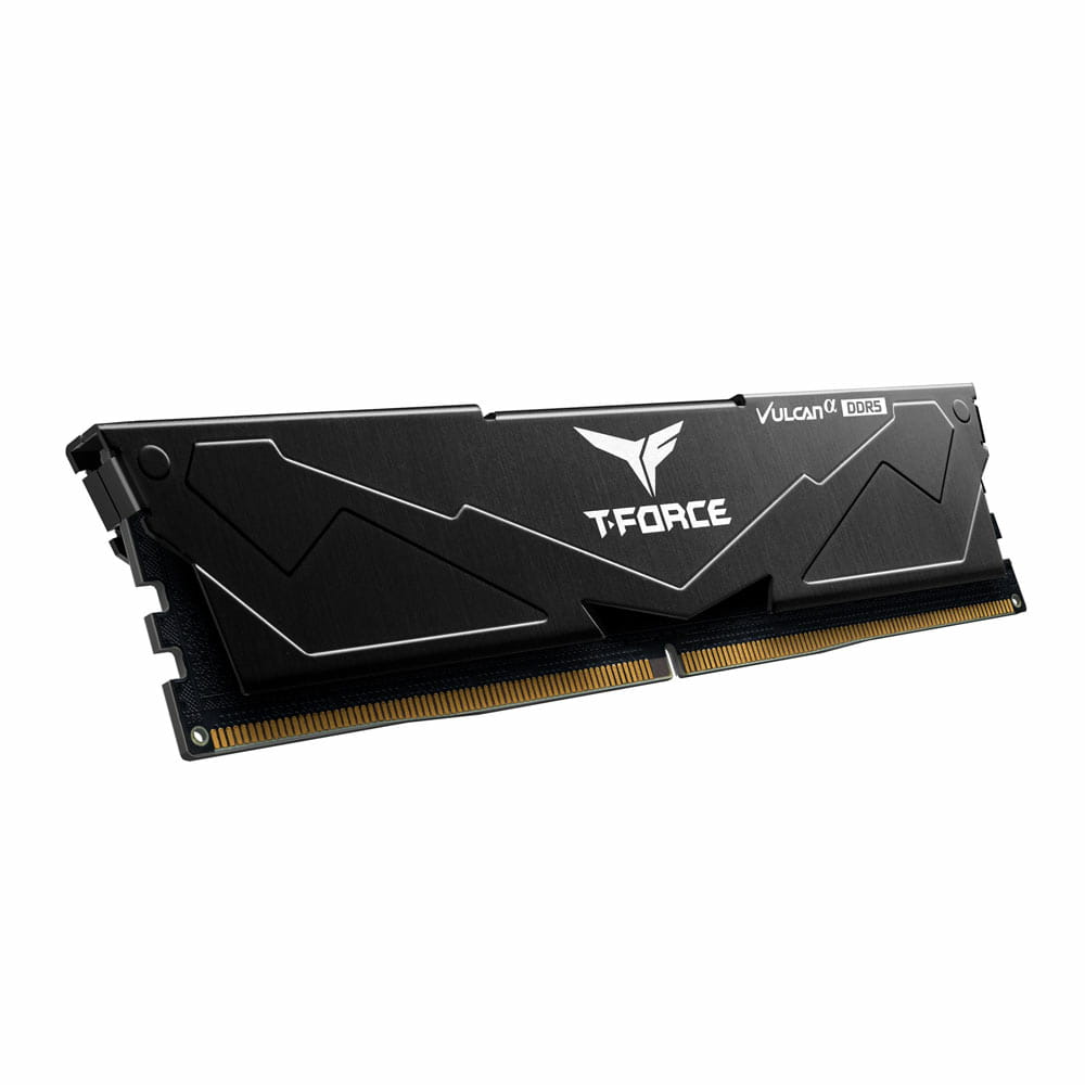 Team Group VULCAN FLABD516G6000HC3001, 16 GB, 1 x 16 GB, DDR5, 6000 MHz, 288-pin DIMM, Schwarz