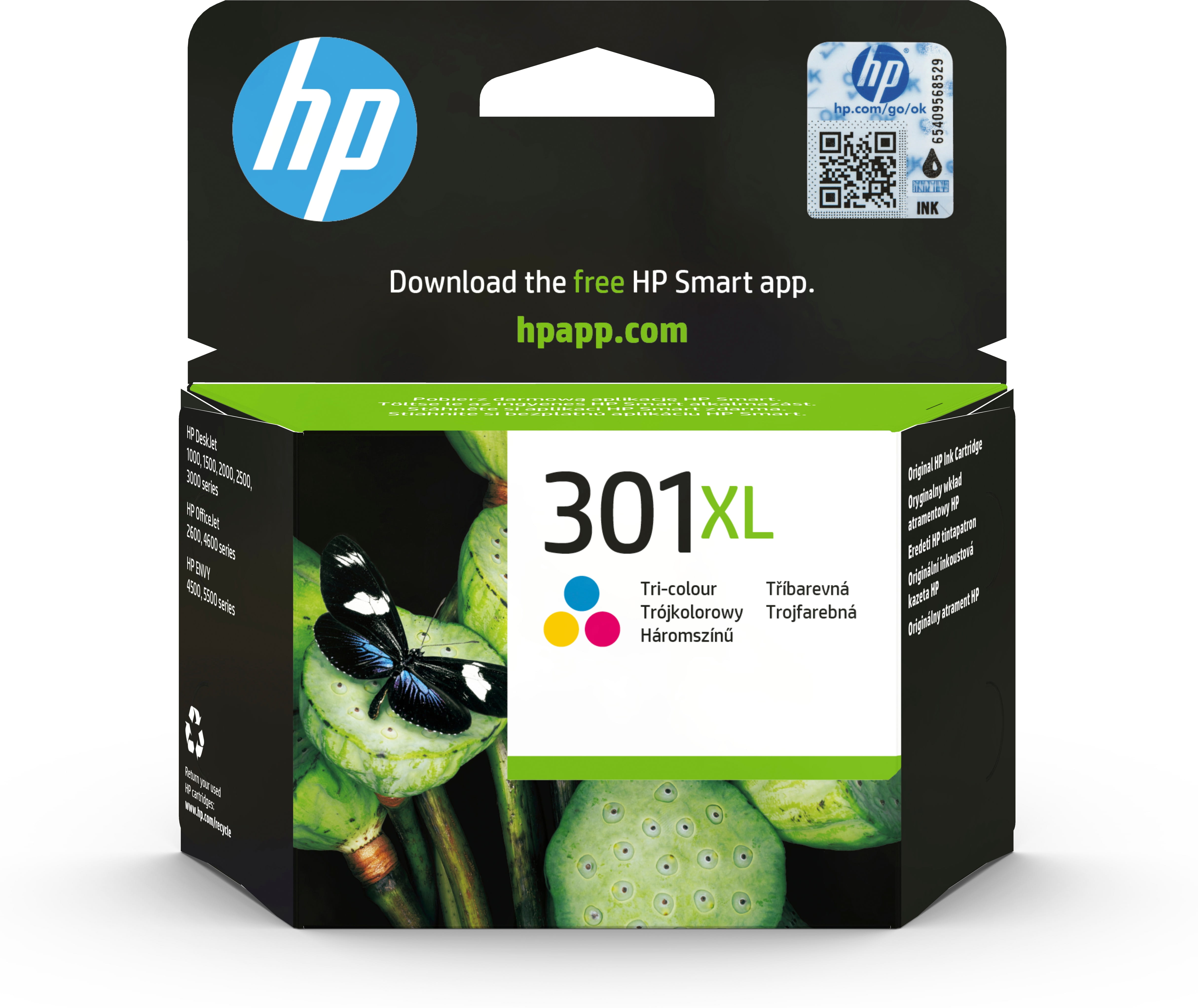 HP 301XL - 6 ml - Hohe Ergiebigkeit - Farbe (Cyan, Magenta, Gelb)