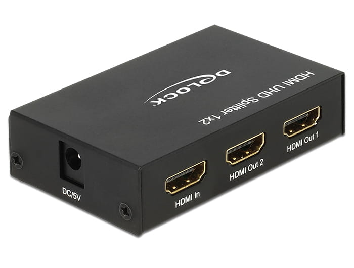Delock HDMI UHD Splitter 1 x HDMI in > 2 x HDMI