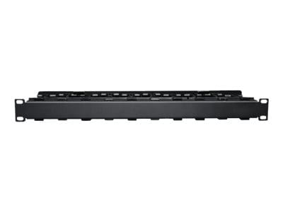 Tripp Eaton Tripp Lite Series Rack Enclosure Horizontal Cable Manager Steel w Finger Duct 1URM - Rack-Kabelführungsplatte mit Abdeckung - Schwarz - 1U - 48.3 cm (19")