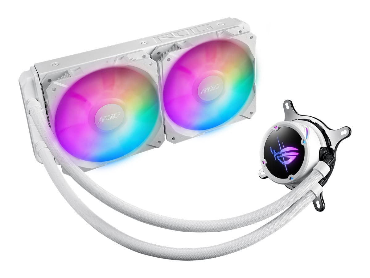 ASUS ROG STRIX LC II 240 ARGB - White Edition - Prozessor-Flüssigkeitskühlsystem - Kühlergröße: 240 mm - (für: LGA1700, LGA1200, LGA115x Socket, AM4, TR4, AM5, LGA2011-3)