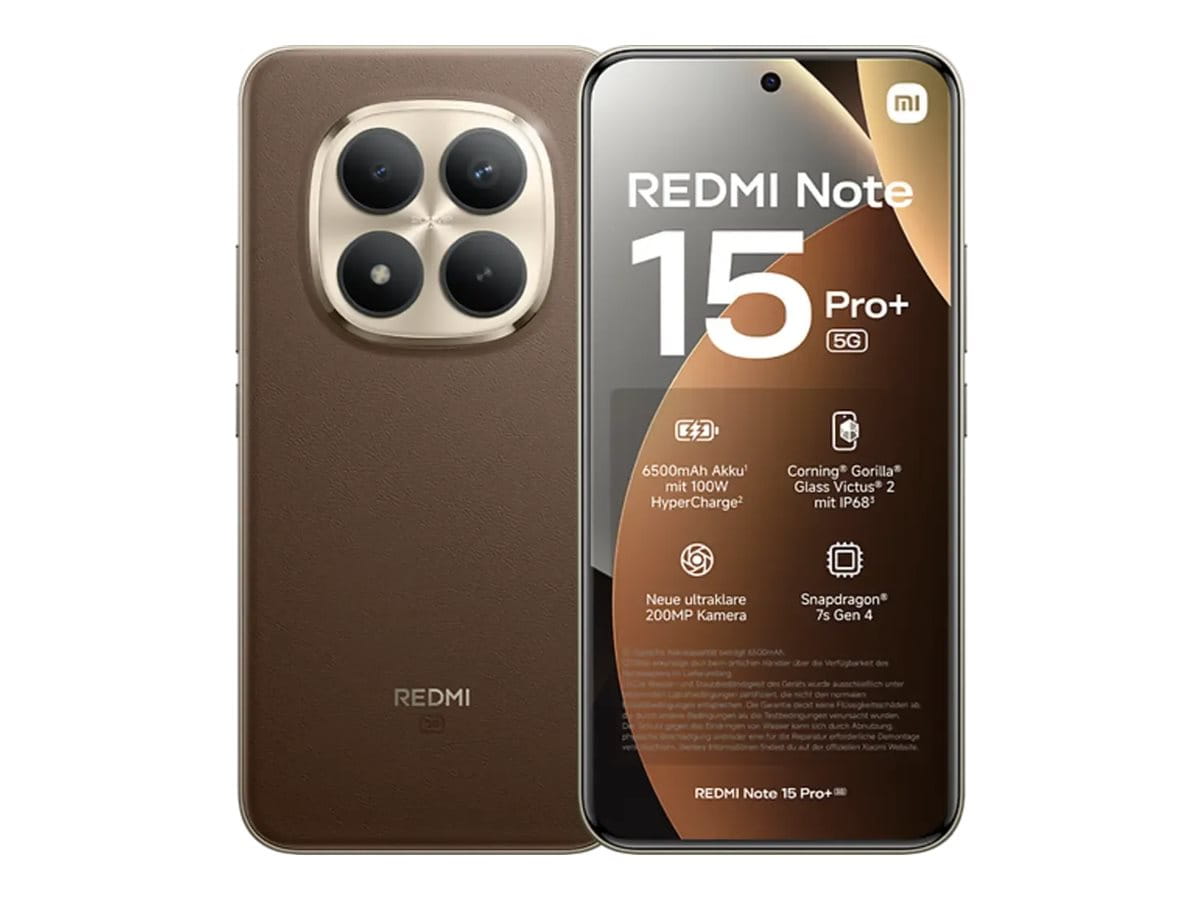 Xiaomi Redmi Note 15 Pro+ - 5G Smartphone - Dual-SIM - RAM 8 GB / Interner Speicher 256 GB - OLED-Display - 6.83" - 2772 x 1280 Pixel (120 Hz)