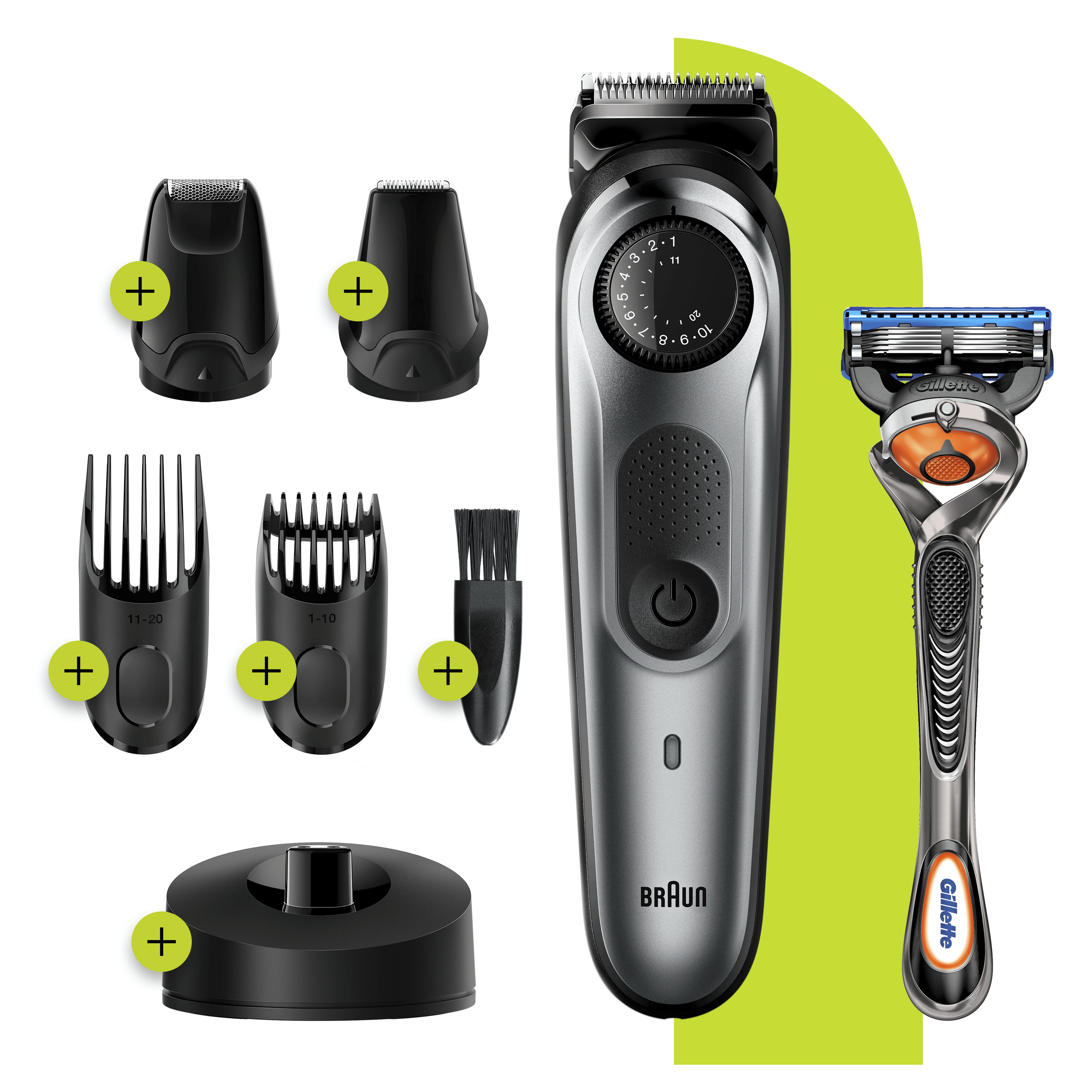 Braun BT7240, Waschbar, Wechselstrom/Batterie, Schwarz, Grau