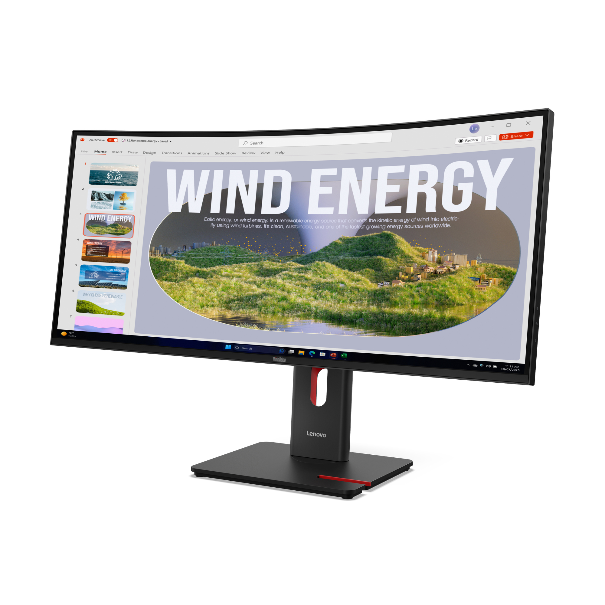 Lenovo ThinkVision T34WD-40 - LED-Monitor - gebogen - 86.4 cm (34")