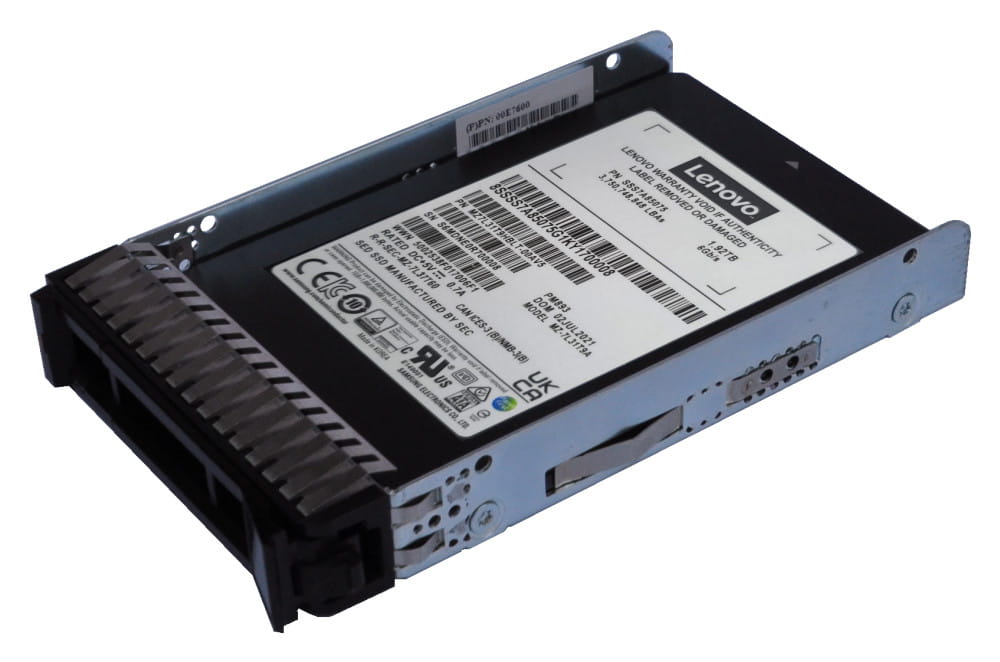 Lenovo Samsung PM893a - SSD - Read Intensive - verschlüsselt - 3.84 TB - Hot-Swap - 2.5" (6.4 cm)