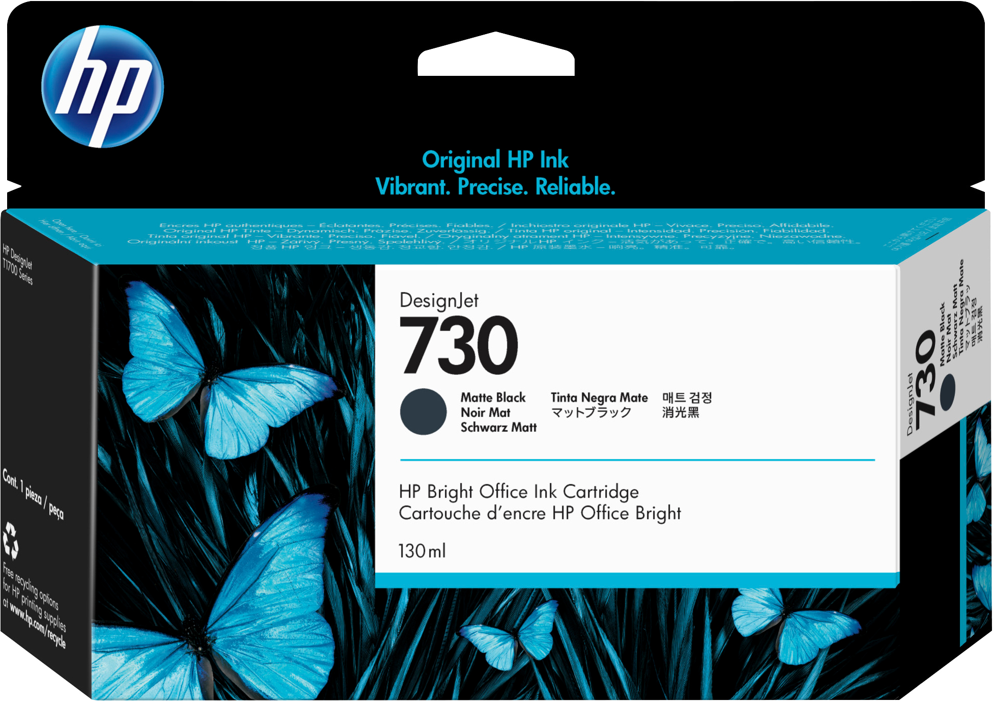 HP 730 - 130 ml - mattschwarz - original - DesignJet