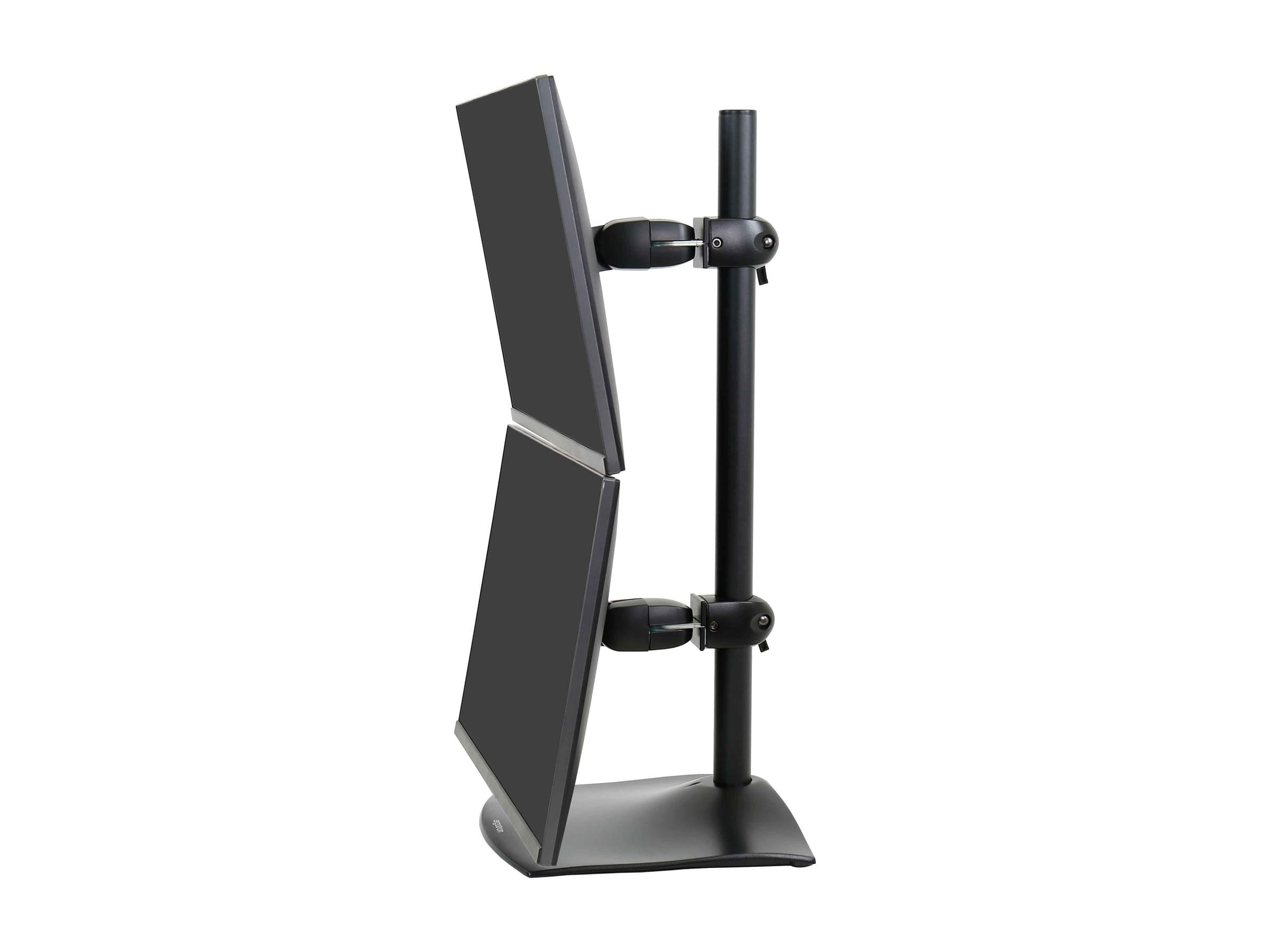 Ergotron DS100 - Befestigungskit (28" Stange, Basis, 2 Drehgelenke, 2 VESA-Adapter) - schmal - für 2 LCD-Displays - Stahl, Aluminium - Schwarz - Bildschirmgröße: bis zu 68,6 cm (bis zu 27 Zoll)