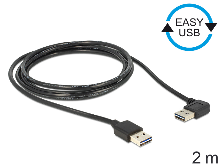 Delock Easy - USB-Kabel - USB (M) umkehrbar zu USB (M)