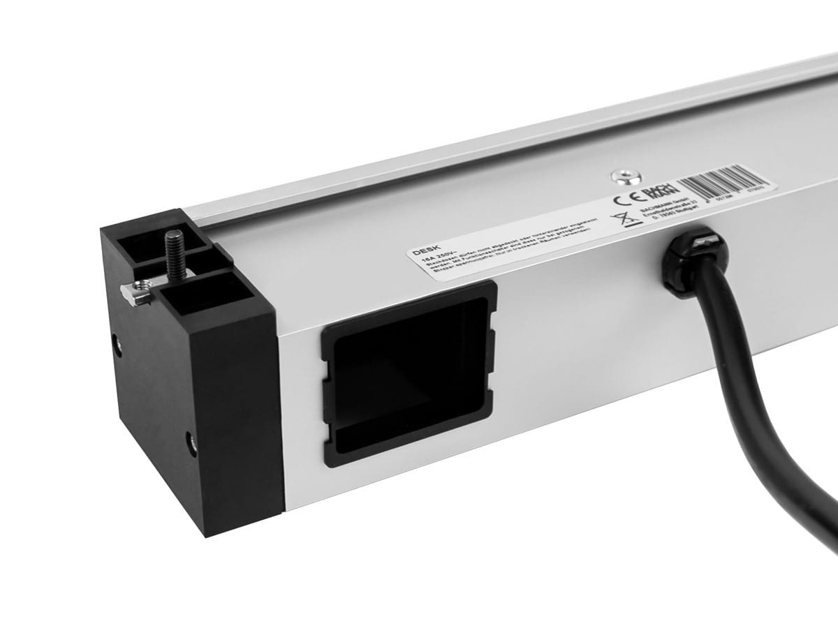 Bachmann DESK Rail - Steckdosenleiste - Ausgangsanschlüsse: 2 (2 x USB, 2 x Typ F)