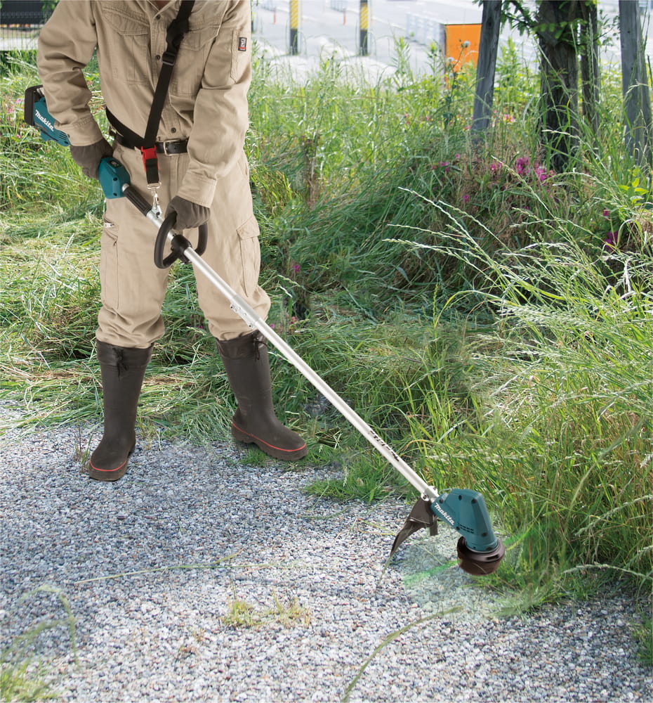 Makita DUR192LRT1, Rasentrimmer, J-Typ-Griff, 6000 RPM, Schwarz, Türkis, 30 cm, 87,8 dB