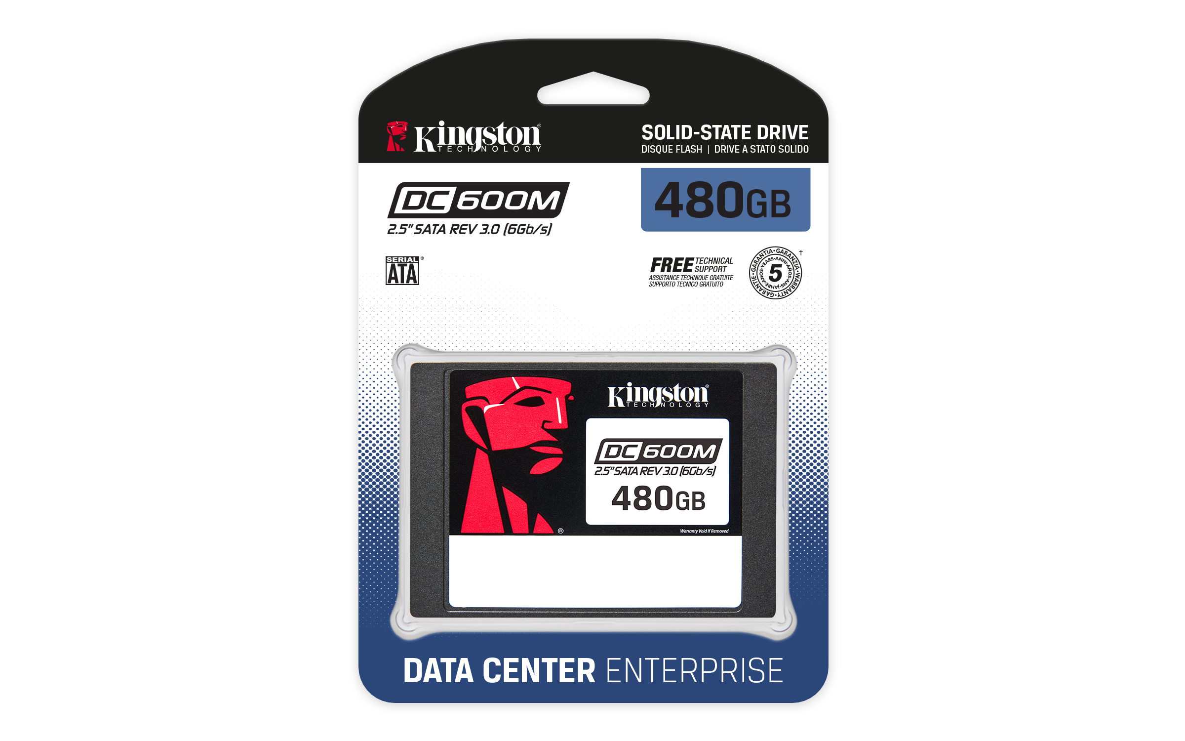 Kingston DC600M - SSD - Mixed Use - 480 GB - intern - 2.5" (6.4 cm)