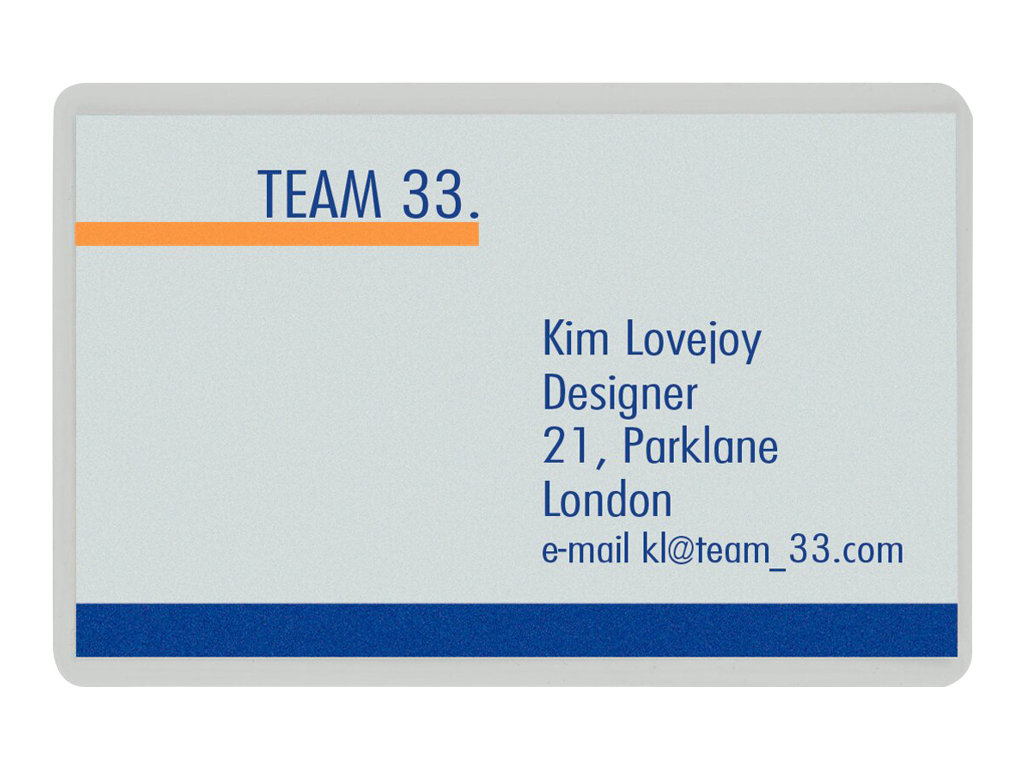 Esselte Leitz 54 x 86 mm Taschen für Laminierung